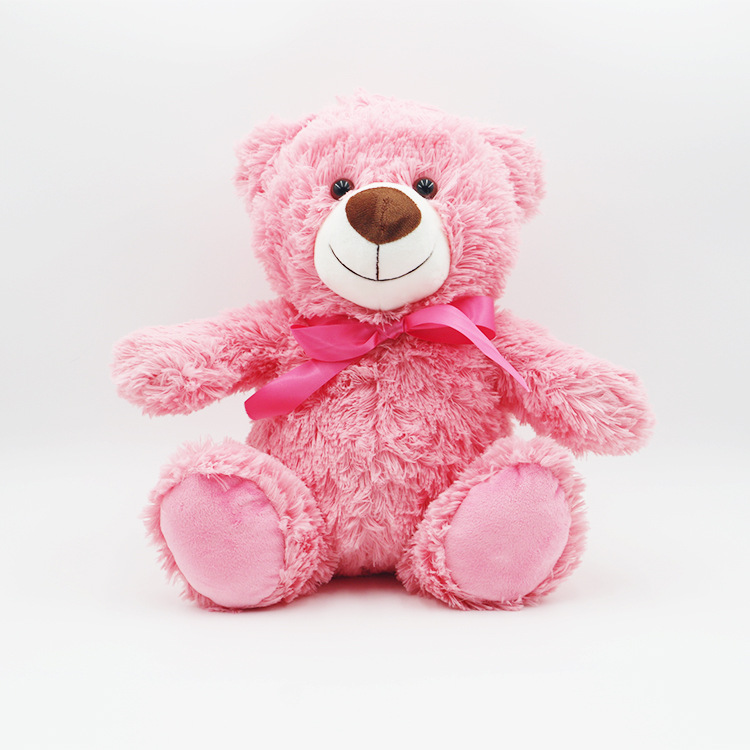الدب الوردي مع القوس الدب الوردي تيدي ماي فيرست تيدي بير الوردي رائعتين الدب الوردي للأطفال الصديقات 